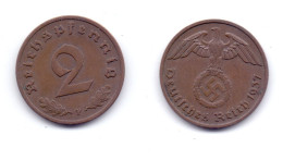 Germany 2 Reichspfennig 1937 F - 2 Reichspfennig