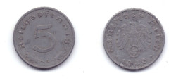 Germany 5 Reichspfennig 1940 A WWII Issue - 5 Reichspfennig