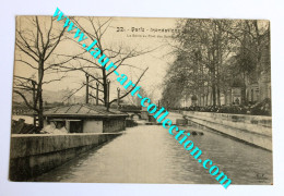 CPA 75 INONDATION PARIS 1910 LA SEINE AU PONT DES ST PERES, CARTE POSTALE ANIMÉE ANCIEN GRANDE CRUE DE LA SEINE (1505.2) - Inondations