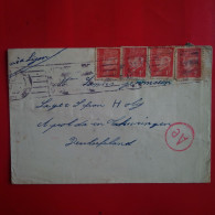 LETTRE FRANCE POUR ALLEMAGNE 1945 LAGER CACHET AE - Lettres & Documents