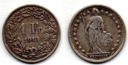 MA 22723 / Suisse - Switzerland - Schweiz 1 Franc 1913 B TB+ - Sonstige & Ohne Zuordnung