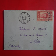 LETTRE ALGER POUR SETE - Covers & Documents