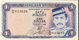 Brunei 1 Ringgit, P-6c (1985) - UNC - Brunei