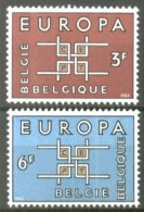 Belgium**EUROPA CEPT 1963-2vals-MNH-Belgique-Belgien-Belgie - Otros & Sin Clasificación