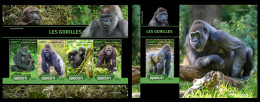 Djibouti  2022 Gorillas. (604) OFFICIAL ISSUE - Gorilas