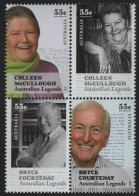 Australia 2010 MNH Sc 3207a 55c Colleen McCullough, Bryce Courtenay Block - Mint Stamps