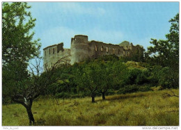 Carte Postale 04 - Greoux Les Bains - Les Ruines Du Chateau Des Templiers Trés Beau Plan - Gréoux-les-Bains