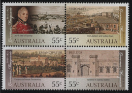 Australia 2010 MNH Sc 3221a 55c Governor Lachlan Macquarie Block - Mint Stamps