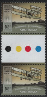 Australia 2010 MNH Sc 3227 55c Bi-plane Colin Defries 9 December 1909 Gutter - Mint Stamps