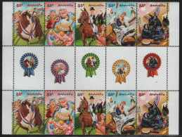 Australia 2010 MNH Sc 3236b 55c Bull, Cake, Horse, Wood Cutting, Dog Gutter - Mint Stamps