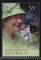 Australia 2010 MNH Sc 3242 55c QEII In Green Birthday - Mint Stamps