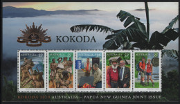 Australia 2010 MNH Sc 3248b Kokoda Campaign 65th Sheet Joint With PNG - Mint Stamps