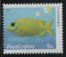 Australia 2010 MNH Sc 3270 5c Coral Rabbitfish - Mint Stamps