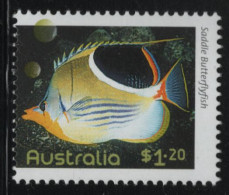 Australia 2010 MNH Sc 3275 $1.20 Saddle Butterflyfish - Mint Stamps