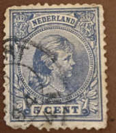 Netherlands 1891 Queen Wilhelmina 5c - Used - Gebruikt