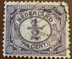 Netherlands 1899 New Daily Stamps ½ C - Used - Gebruikt