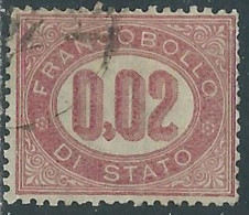 1875 REGNO SERVIZIO DI STATO USATO 2 CENT - P12 - Servizi