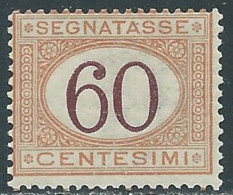 1924 REGNO SEGNATASSE 60 CENT MNH ** - P29-5 - Taxe