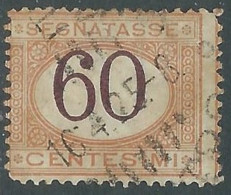 1924 REGNO SEGNATASSE USATO 60 CENT - P13-7 - Portomarken