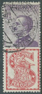 1924-25 REGNO PUBBLICITARI USATO 50 CENT SINGER - P14-5 - Reklame