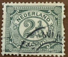 Netherlands 1899 New Daily Stamps 2½ C - Used - Gebruikt