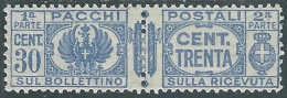 1927-32 REGNO PACCHI POSTALI 30 CENT MH * - P31-6 - Postpaketten