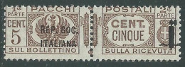 1944 RSI PACCHI POSTALI 5 CENT MNH ** - P31-10 - Paketmarken