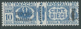 1944 RSI PACCHI POSTALI 10 CENT MNH ** - P31-8 - Paquetes Postales