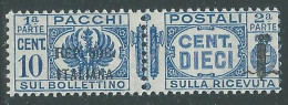 1944 RSI PACCHI POSTALI 10 CENT MNH ** - P31-9 - Paquetes Postales