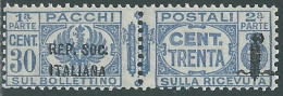 1944 RSI PACCHI POSTALI 30 CENT MNH ** - P31-7 - Paquetes Postales