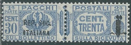 1944 RSI PACCHI POSTALI 30 CENT MNH ** - P31-8 - Colis-postaux