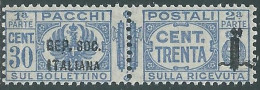 1944 RSI PACCHI POSTALI 30 CENT MNH ** - P31-9 - Colis-postaux