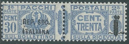 1944 RSI PACCHI POSTALI 30 CENT MNH ** - P31-10 - Postal Parcels