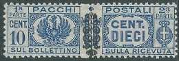 1945 LUOGOTENENZA PACCHI POSTALI 10 CENT MH * - P31-5 - Pacchi Postali