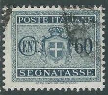 1945 LUOGOTENENZA SEGNATASSE USATO 60 CENT - P13-3 - Strafport