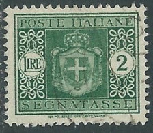 1946 LUOGOTENENZA SEGNATASSE USATO 2 LIRE - P13-6 - Taxe