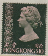 Hong Kong 1973 Queen Elizabeth II $10.00 Used - Oblitérés