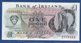 NORTHERN IRELAND - P. 65 – 1 POUND ND (1980's) UNC, S/n Z078444  Bank Of Ireland - 1 Pound