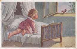 Wally Fialkowska - Child And Bird 1929 - Fialkowska, Wally
