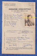 Document Ancien - Françoise DENISSE Fille Scout Née En 1934 - étudiante Demeurant à BOURGES - 1955 - Scouts De France - Diploma & School Reports