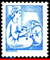 Ref. BR-1457 BRAZIL 1976 - NATIONAL PROFESSIONS,LACEMAKER, MNH, JOBS 1V Sc# 1457 - Oficiales