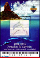 Ref. BR-2889 BRAZIL 2003 - 500 YEARS FERN.DE NORONHA,DOLPHINS, HOLOGRAMS, MI# B124, MNH, ANIMALS, FAUNA 1V Sc# 2889 - Hologrammes
