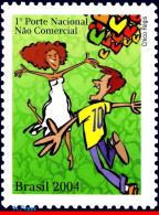 Ref. BR-2914-DP BRAZIL 2004 - NOVEL,DEPERSONALIZED MNH, HEALTH 1V Sc# 2914 - Sellos Personalizados