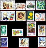 Ref. BR-L1970 BRAZIL 1970 - LOT 15 STAMPS OF 1970,ALL MNH VF, . 15V Sc# 1141A~1180 - Collections, Lots & Séries
