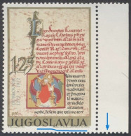 JUGOSLAVIA  - YUGOSLAVIA - ERROR  DUBROVNIK INCLINED INSCRIPTION OF THE COUNTRY  -  **MNH - 1972 - Imperforates, Proofs & Errors