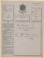 Telegramme Modele 324 - 1865 - Bonneville Pour Versailles - Telegramas Y Teléfonos