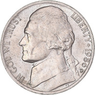 Monnaie, États-Unis, 5 Cents, 1986 - 1938-…: Jefferson