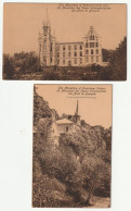 Ste Anne De Beaupré - 2 Pc 1921 - Monastères Des Soeurs Redemptoristines & Fransicaines - Ste. Anne De Beaupré