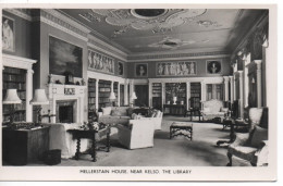 MELLERSTAIN HOUSE NR KELSO - THE LIBRARY - REAL PHOTO POSTCARD  - SCOTLAND - Roxburghshire