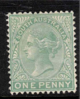 SOUTH AUSTRALIA 1876 1d Pale Green P13 SG 175 HM #CBU14 - Nuovi